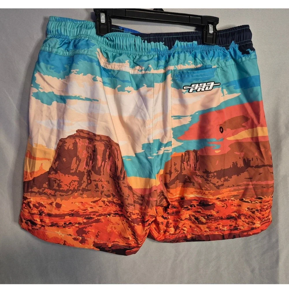 NFL Super Bowl LVII Arizona Desert Landscape Print Luxury Athletic Shorts